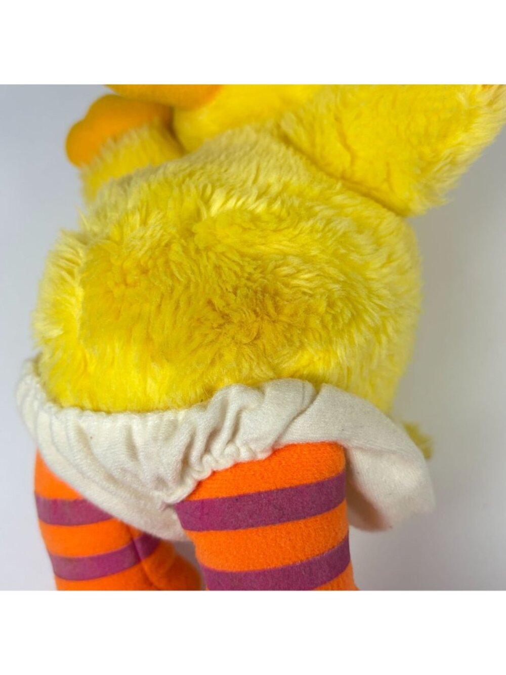 Vintage Hasbro Softies Baby Big Bird Plush Sesame Street Toy Yellow 11" - Picture 9 of 9